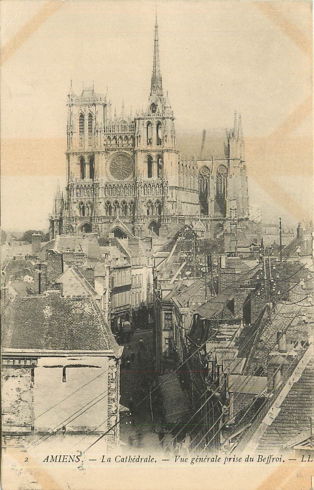 CPA Amiens - la cathedrale - vue generale prise du Brffroi