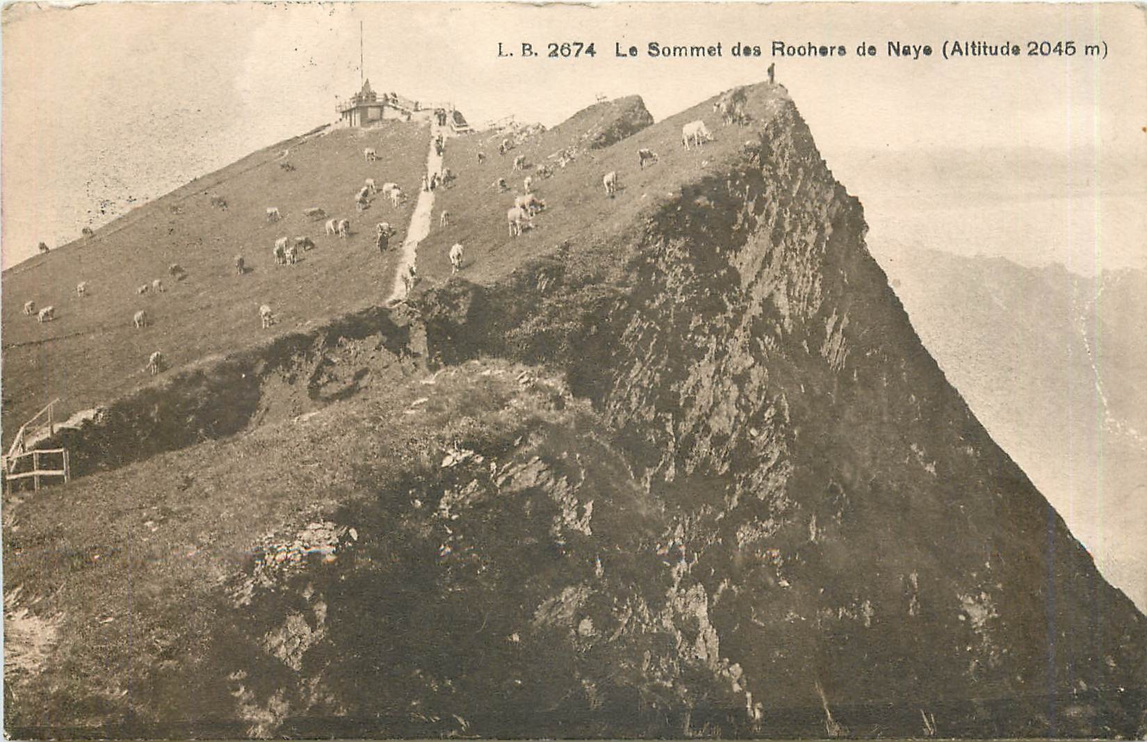 CPA le sommet des rochers de Naye