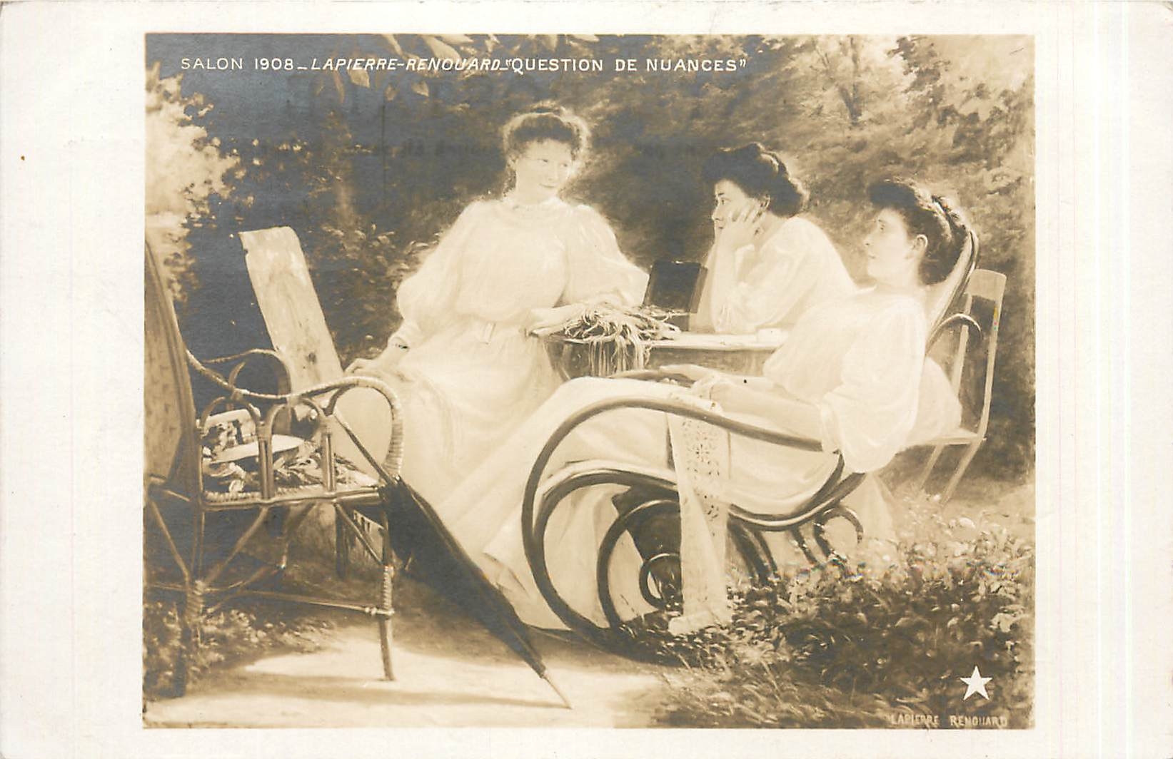 CPA Salon 1908 Lapierre-Renouard Question de nuances