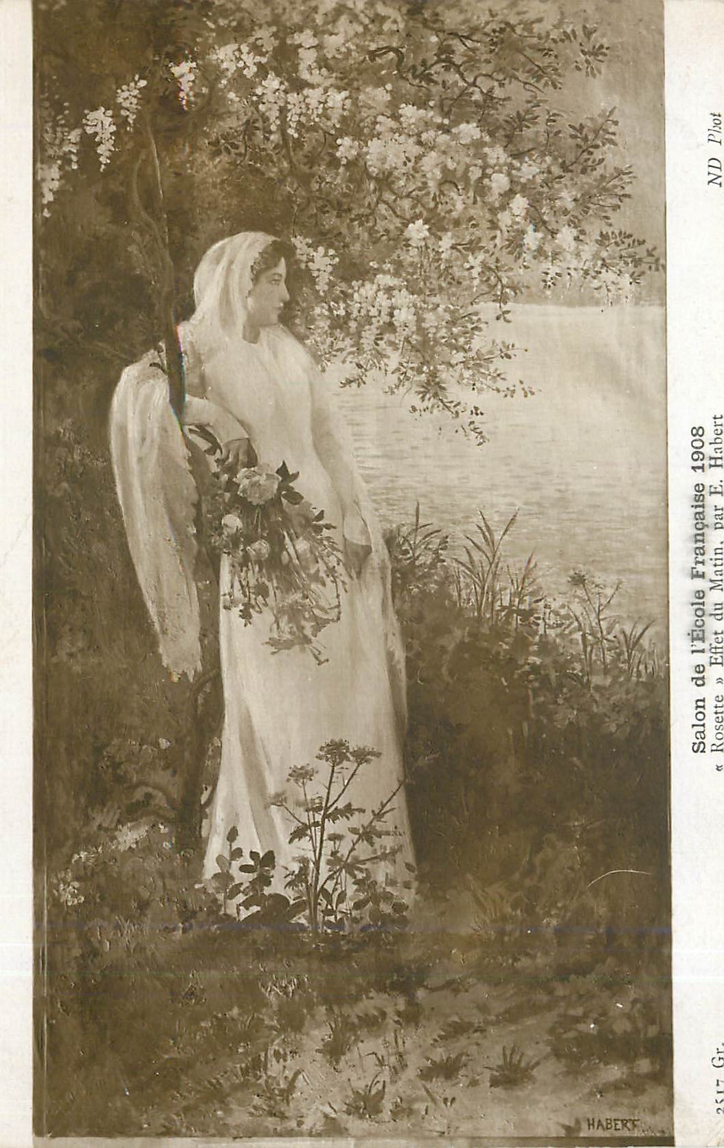 CPA Salon de l'ecole française 1908 Rosette Effet du matin par E. Habert