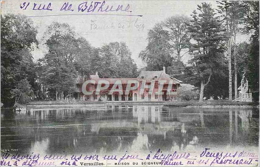 CPA Versailles - maison du seigneur