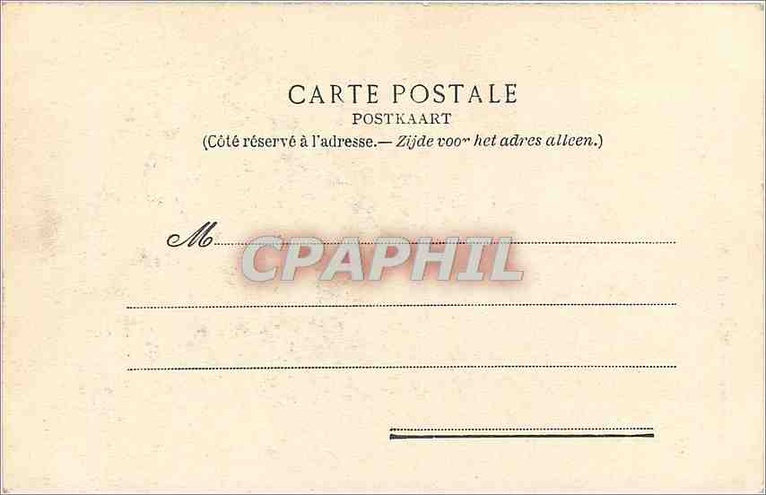 CPA Bruxelles - maison du Roi — Verso
