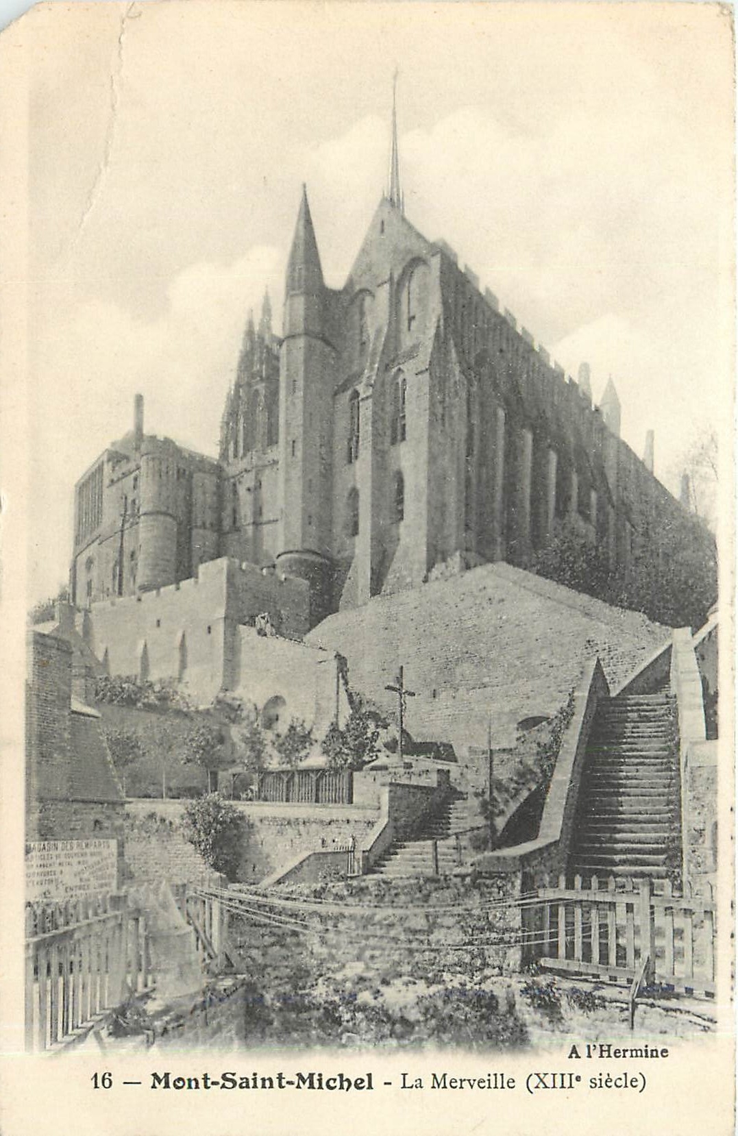Mont-Saint-Michel — La Merveille (XIIIe siècle) — A l’Hermine, n°16
