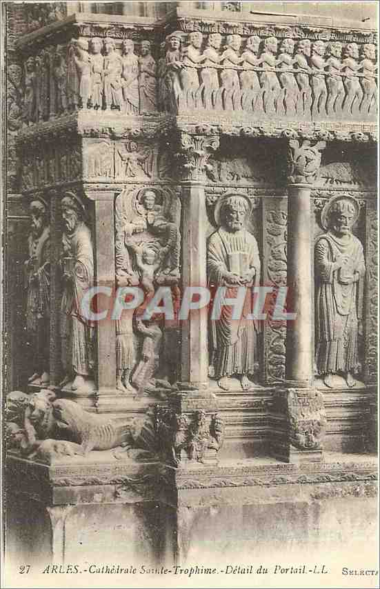 Arles - Kathedrale Saint-Trophime - Detail des Portals - L.L. Select