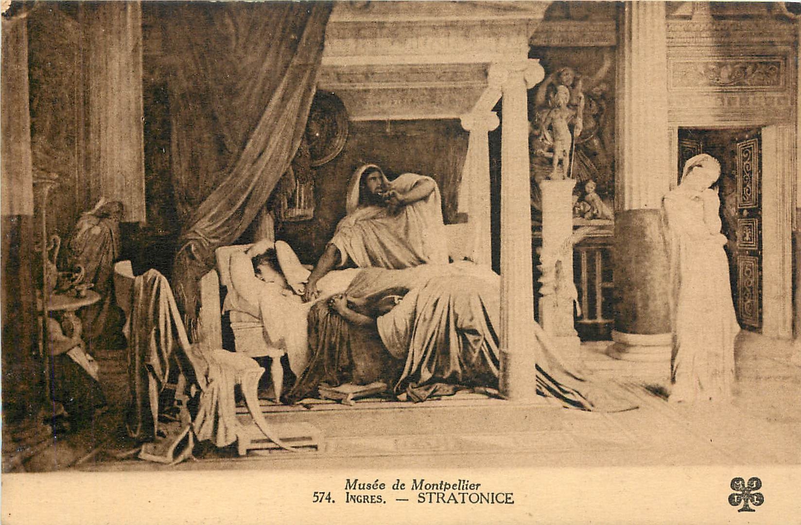 CPA Musee de Montpellier - Ingres Stratonice