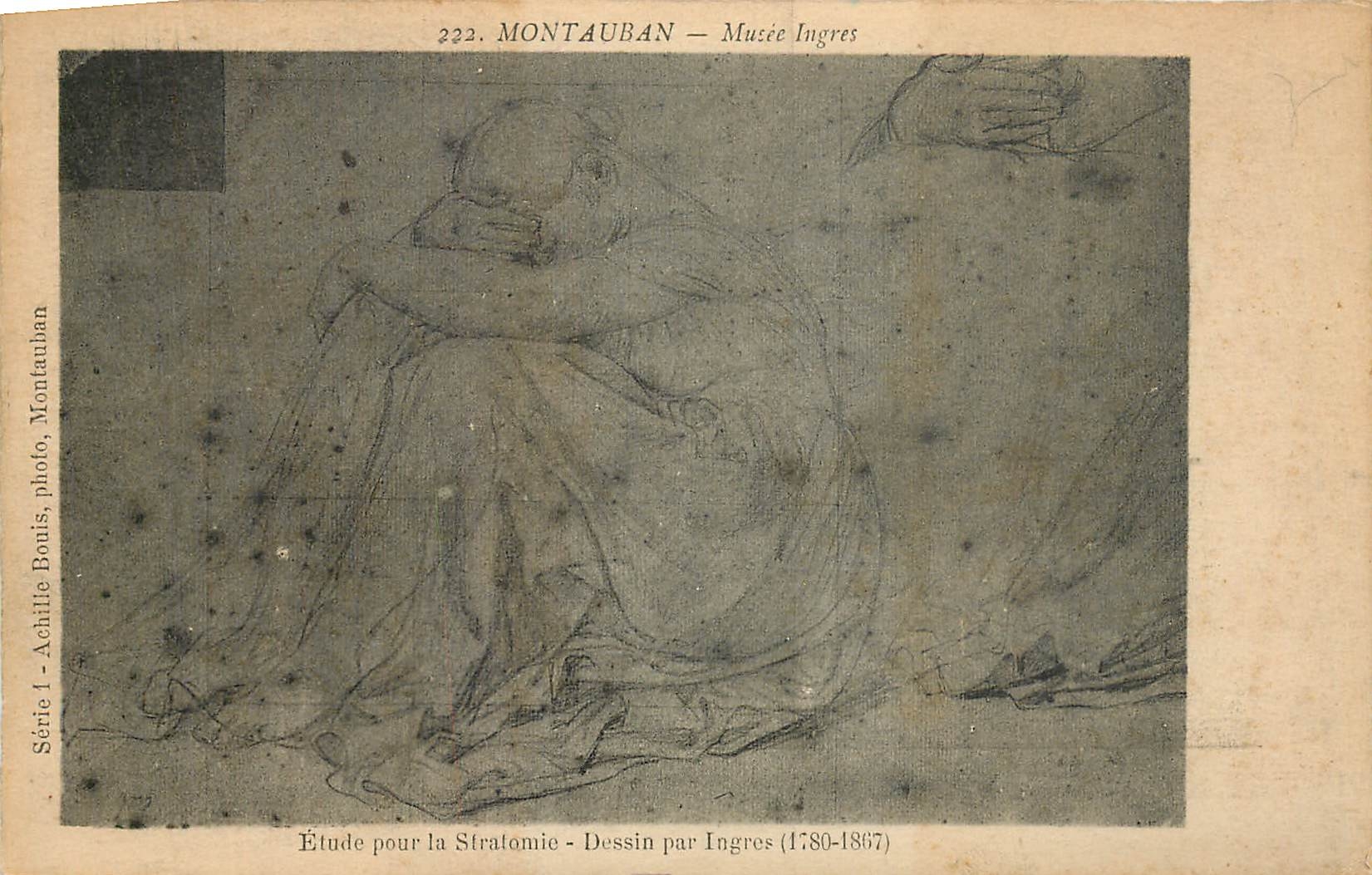 CPA Montauban - musee Ingres - etude pour la Stratomie par Ingres