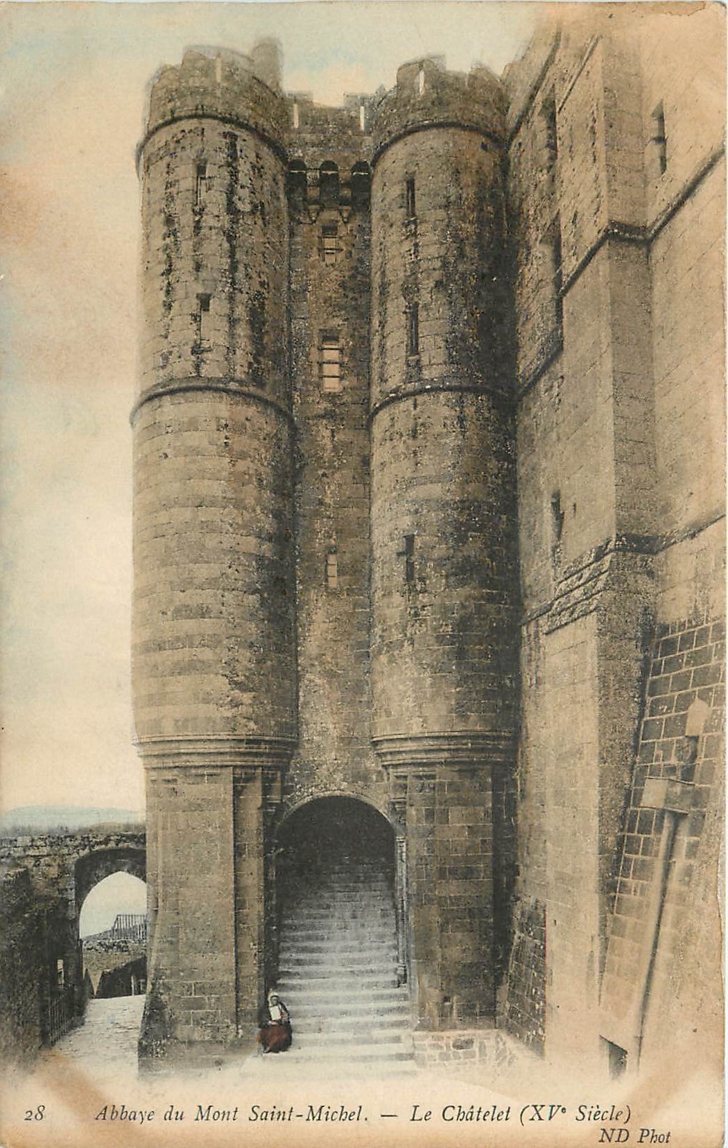 CPA Abbaye du Mont Saint-Michel - le chatelet