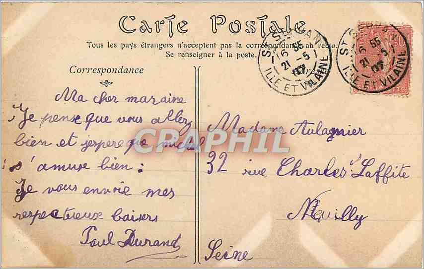 CPA Abbaye du Mont Saint-Michel - le chatelet — Verso