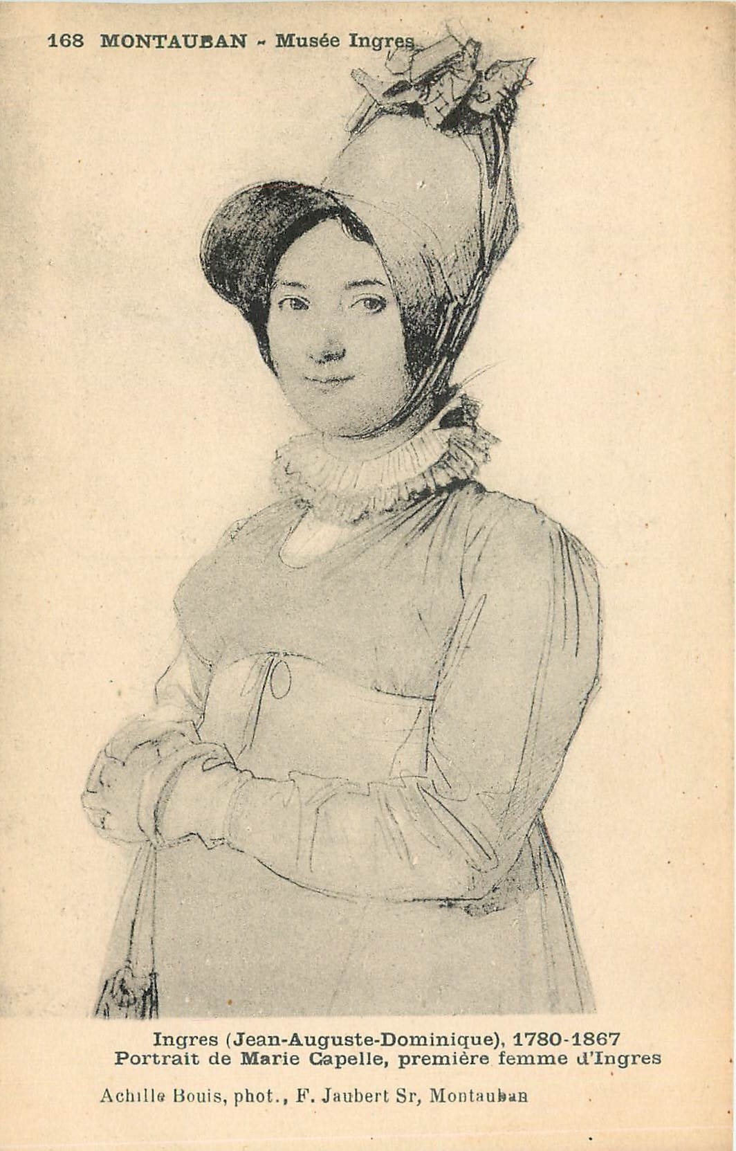CPA Portrait de Marie Capelle premiere femme d'Ingres Montauban