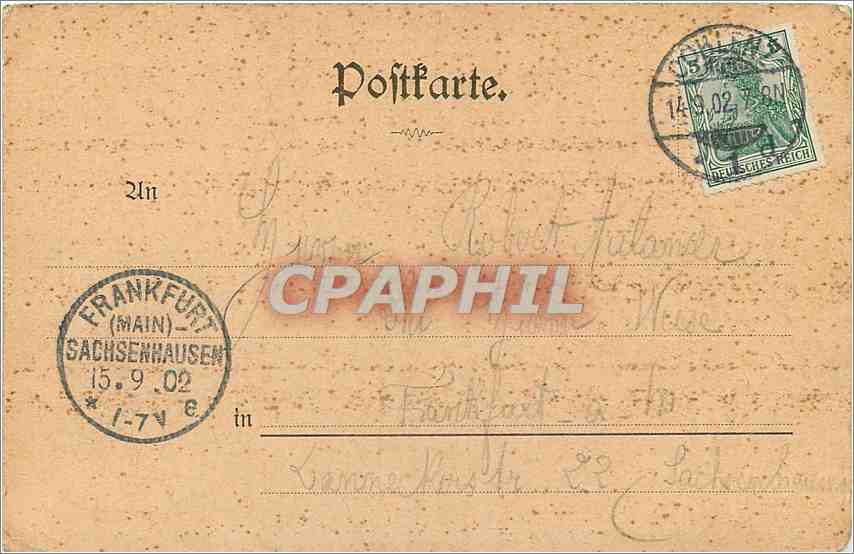 CPA Loreleifelsen — Rückseite