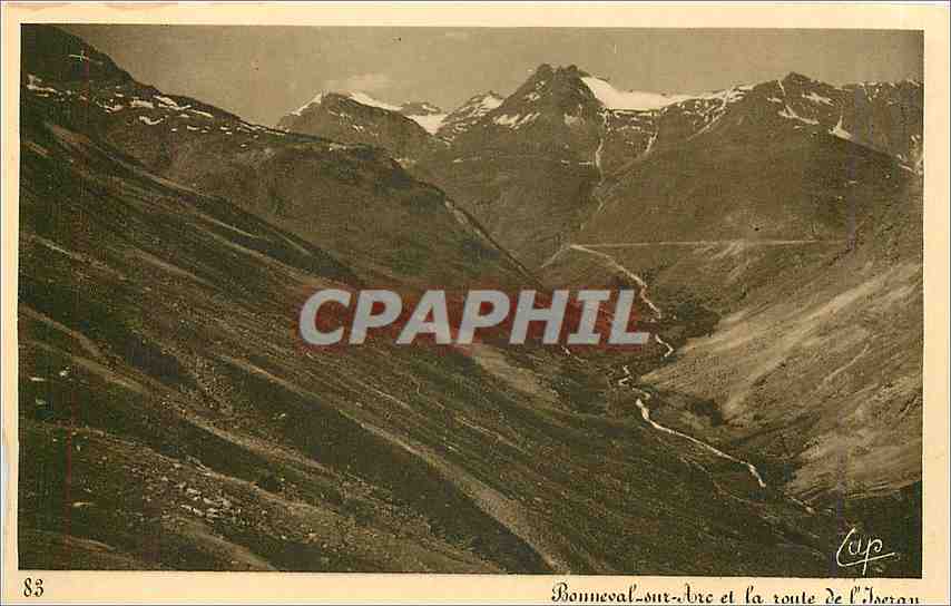 CPA Bonneval-sur-Arc et la route de l'Iserau