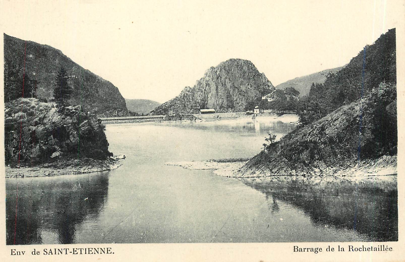 Environs de SAINT-ETIENNE — Barrage de la Rochetaillée — Éditeur non identifié