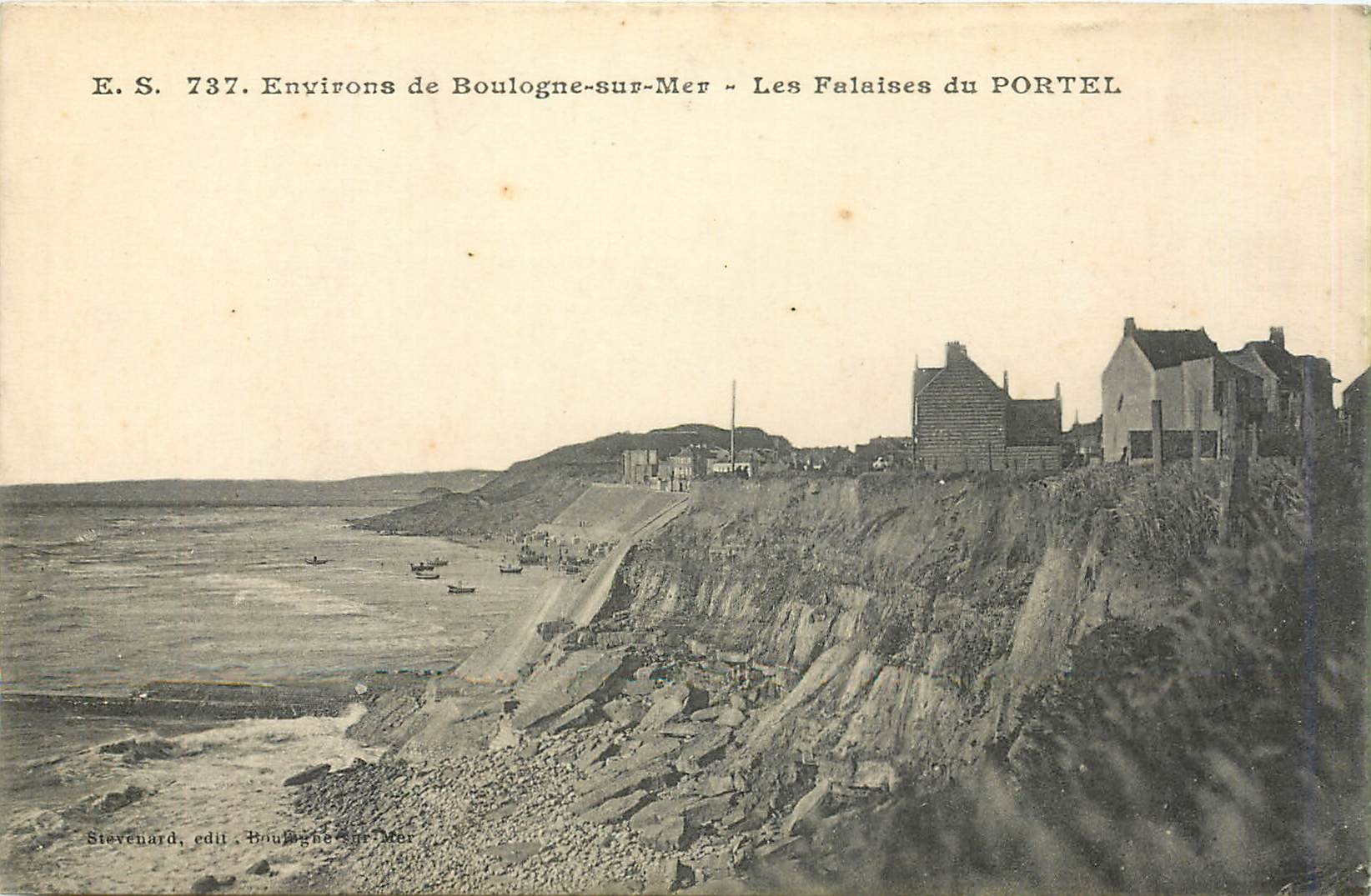 Umgebung von Boulogne-sur-Mer — Die Klippen von Portel — Stevenard, Verlag Boulogne-sur-Mer