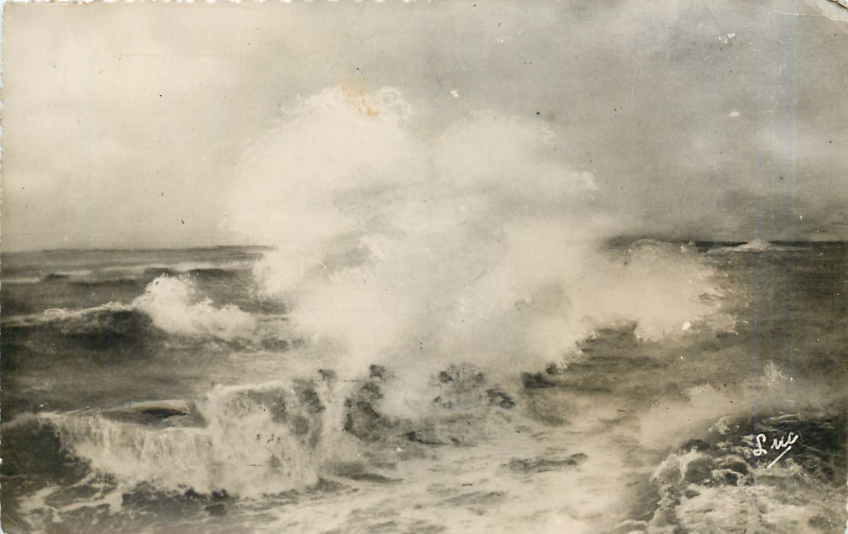 CPA Cayeux sur Mer Somme Gros Temps 