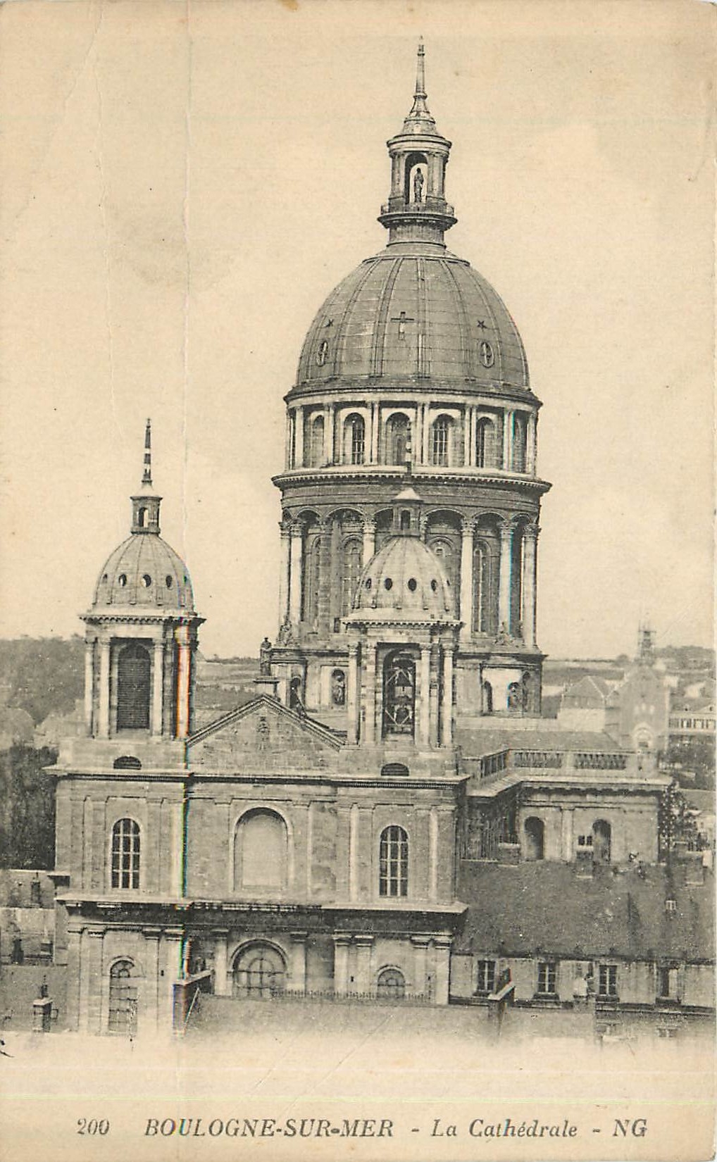 Vintage Postcard Boulogne-sur-Mer the cathedral