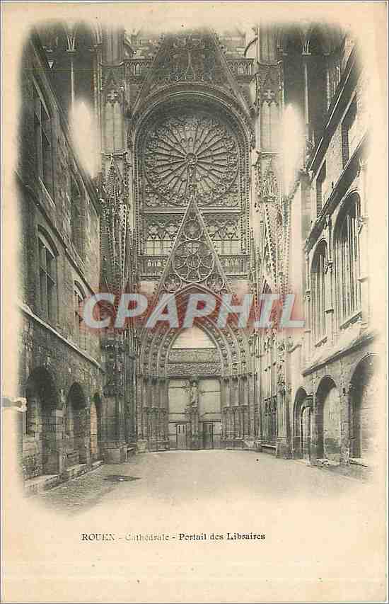 CPA Rouen - Cathedrale - Portail des libraires