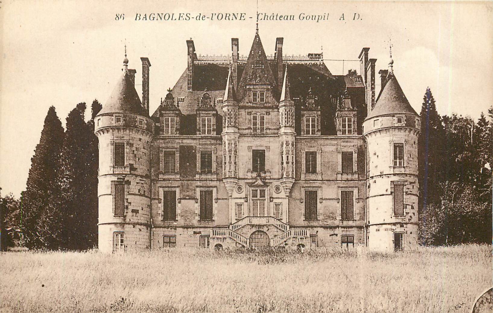 CPA Bagnoles-de-l'Orne - château Goupil