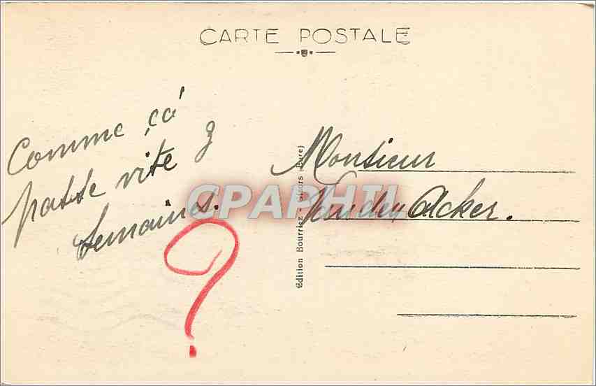 CPA Gisors Eure - ancien mur de ville et la tour du gouverneur — Rückseite