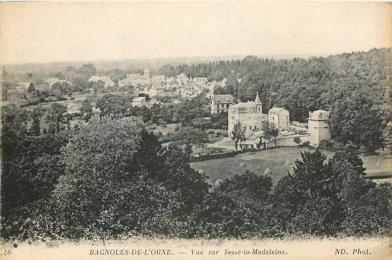 CPA Bagnoles-de-l'Orne Vue sur Tesse-la-Madeleine