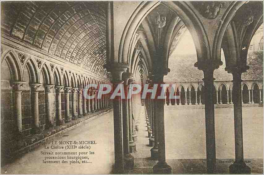 CPA le Mont St-Michel le cloitre