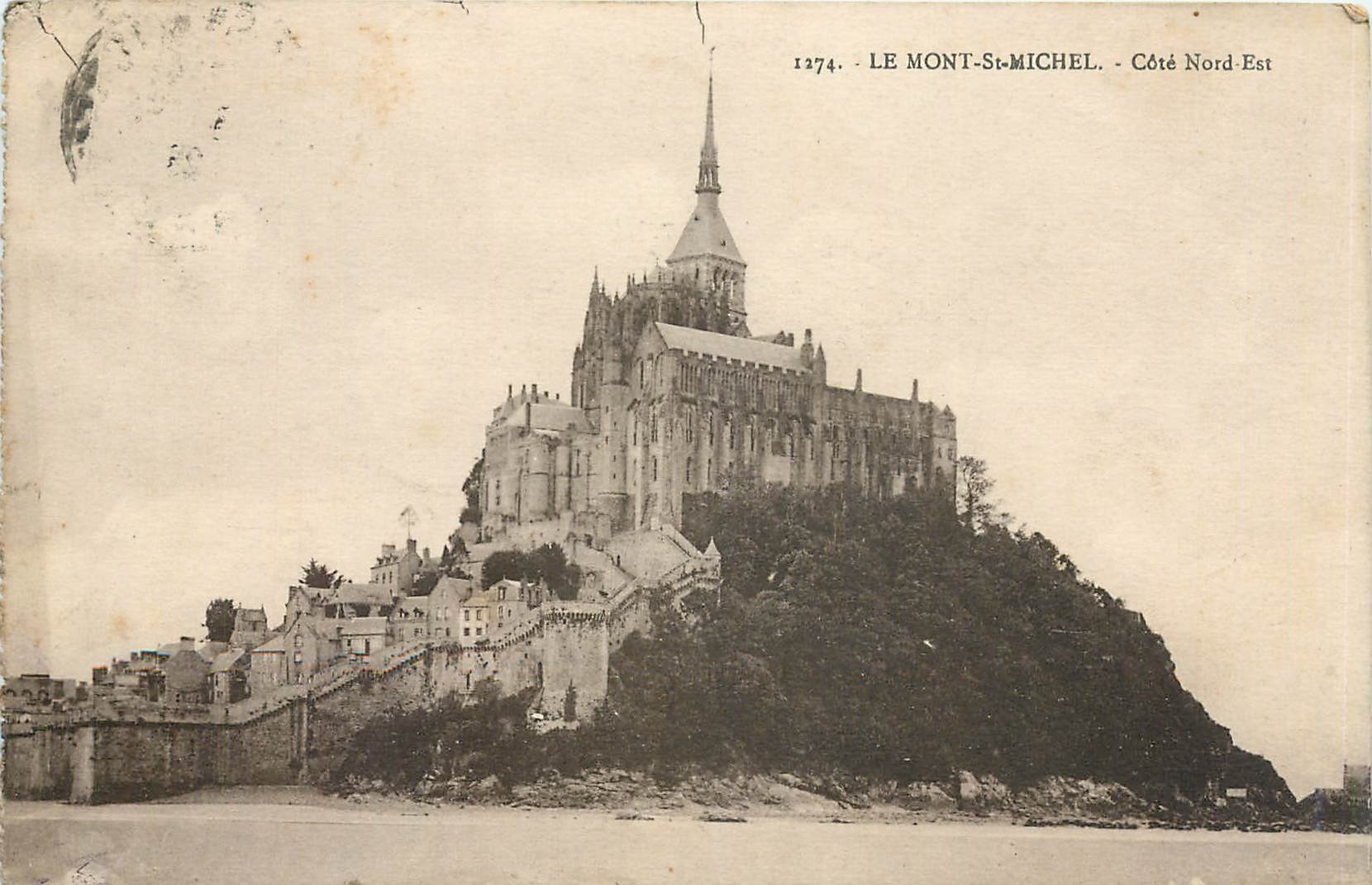 CPA le Mont St-Michel cote Nord-Est