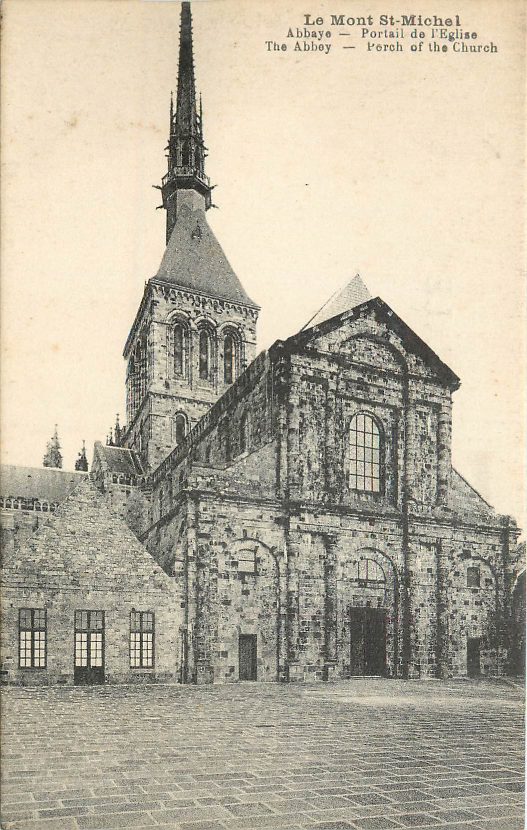 Le Mont St-Michel — Portail de l'Église — CPAPHIL