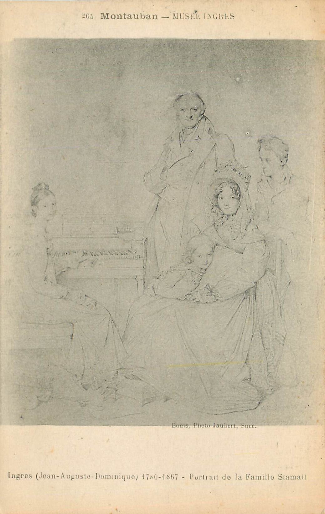 CPA Ingres Jean-Auguste-Dominique portrait de la famille Stamail