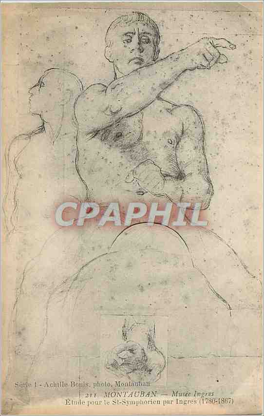 CPA Etude pour le St-Symphorien par Ingres