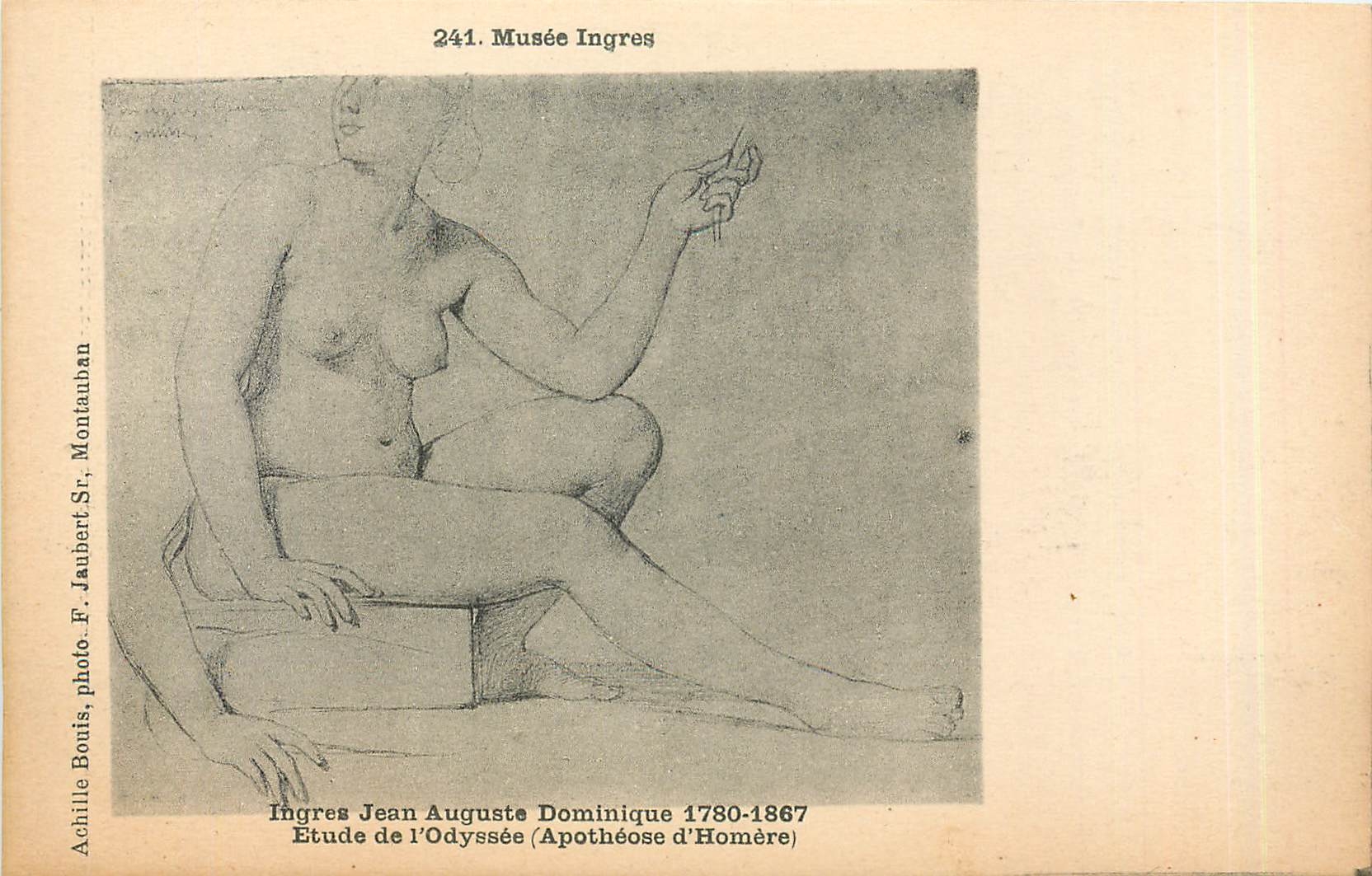 CPA Ingres Jean-Auguste-Dominique etude de l'Odyssee