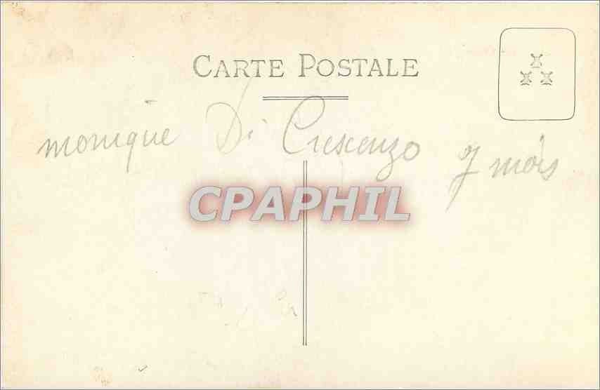 CARTE PHOTO Monique di Crescenzo 7 mois — Rückseite