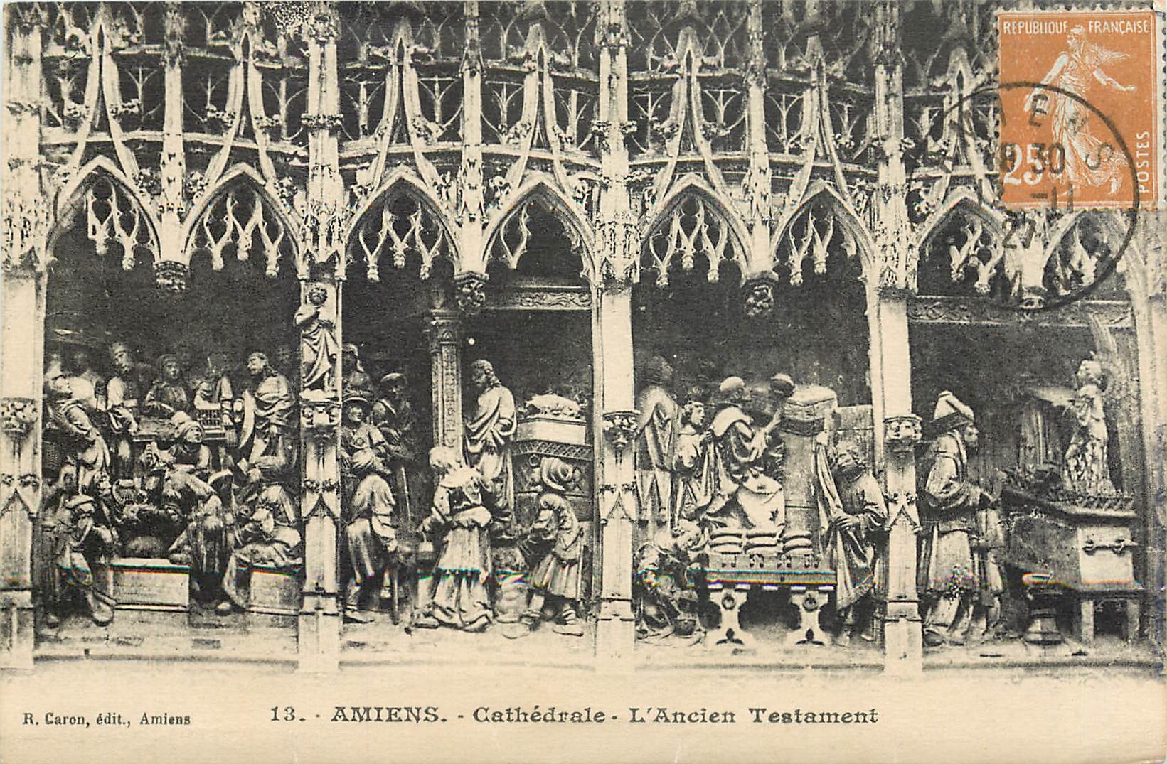 CPA Amiens cathedrale l'ancien testatement
