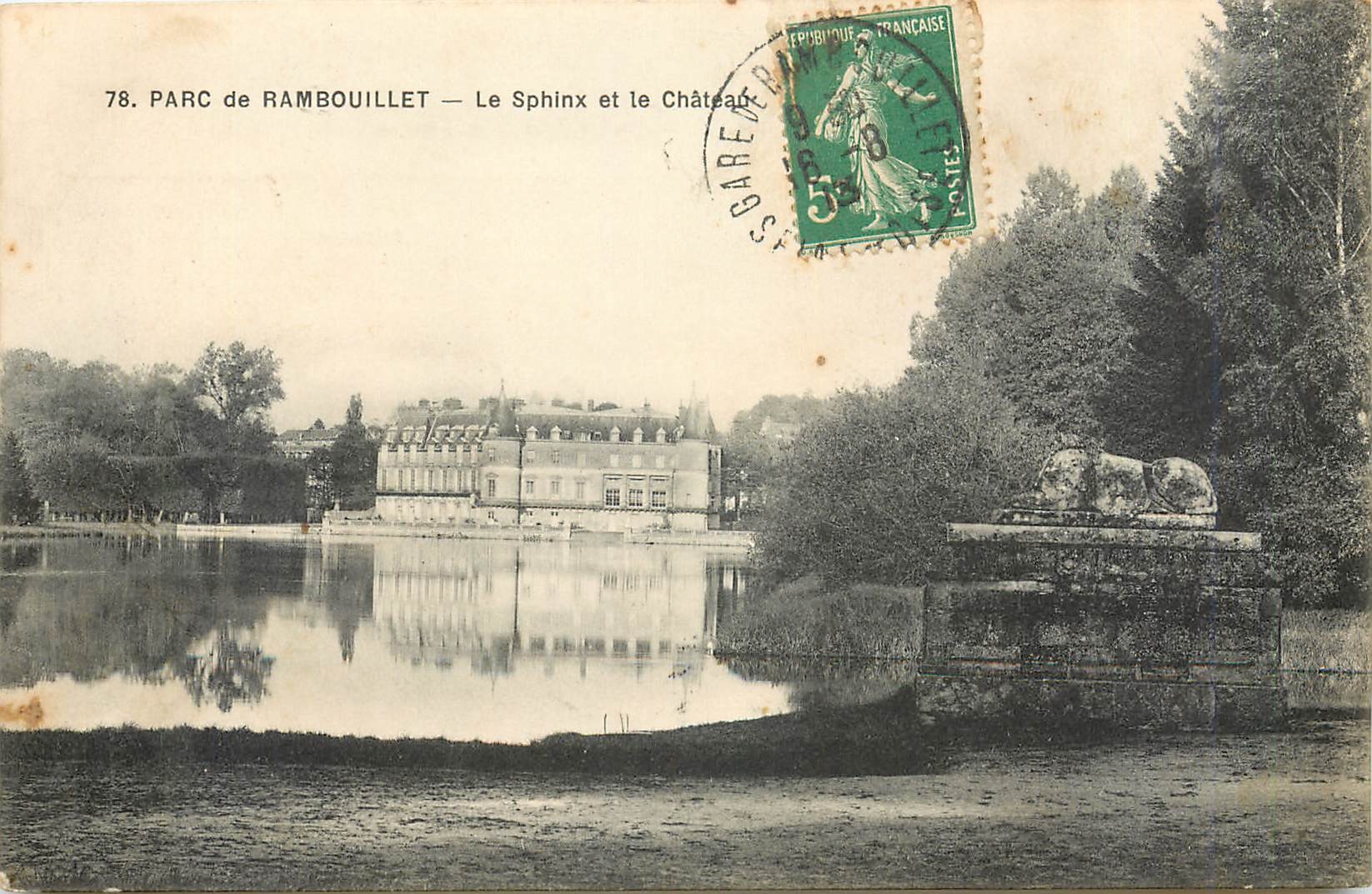 Parc de Rambouillet — Le Sphinx et le Château — Lagrange, éditeur