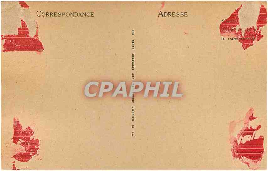 CPA Cambrai le jardin public — Rückseite