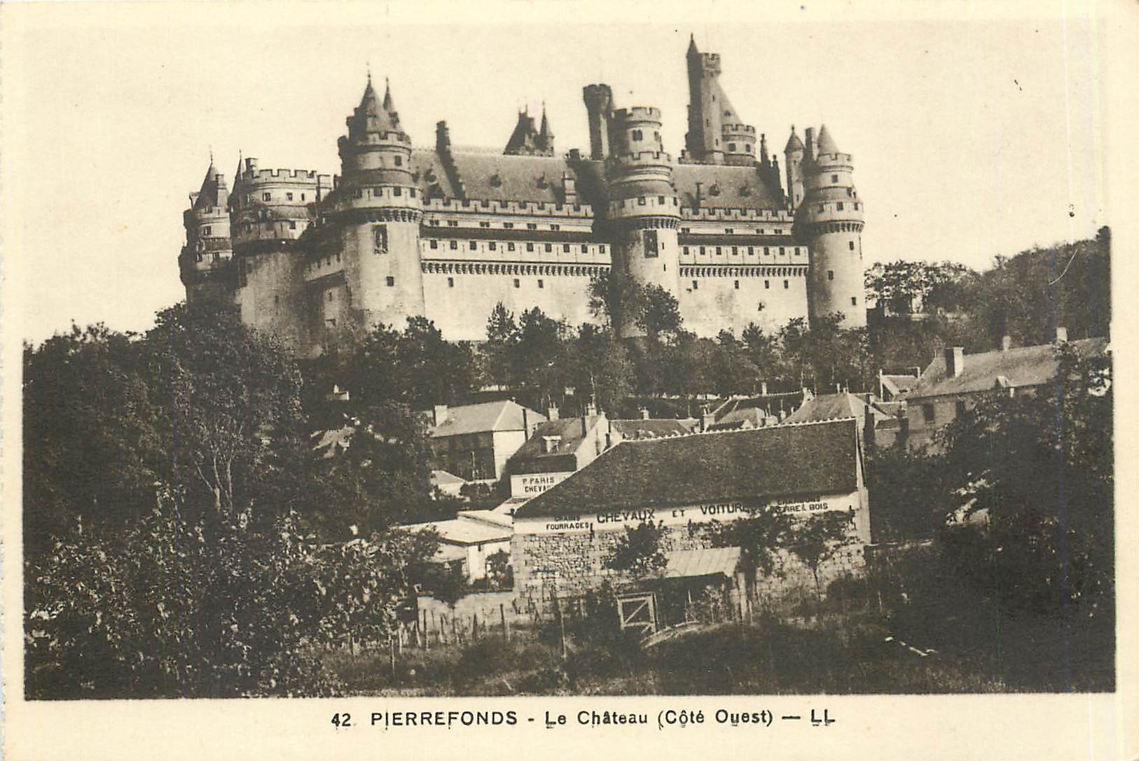 CPA Pierrefonds Le château Cote Ouest