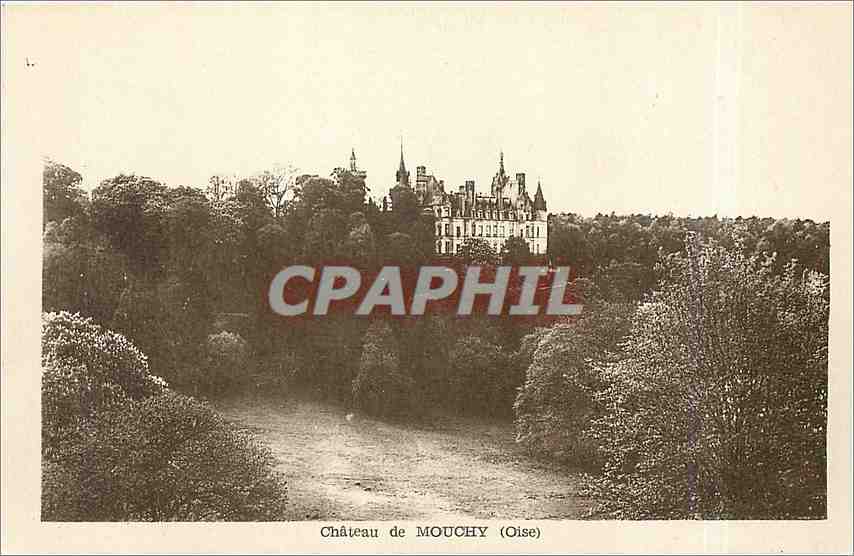 CPA château de Mouchy Oise