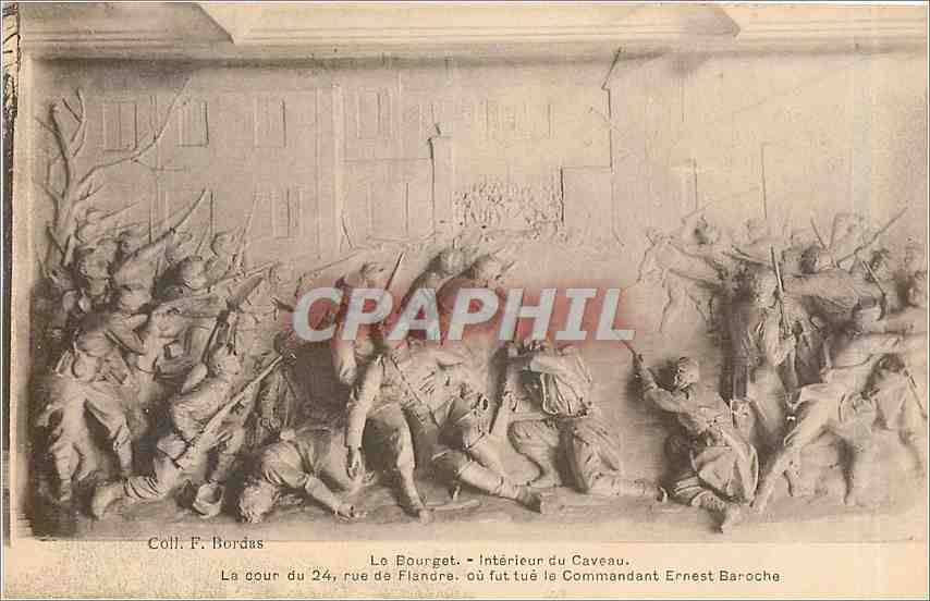 CPA Le Bourget interieur du caveau la cour du 24 rue de Flandre Militaria
