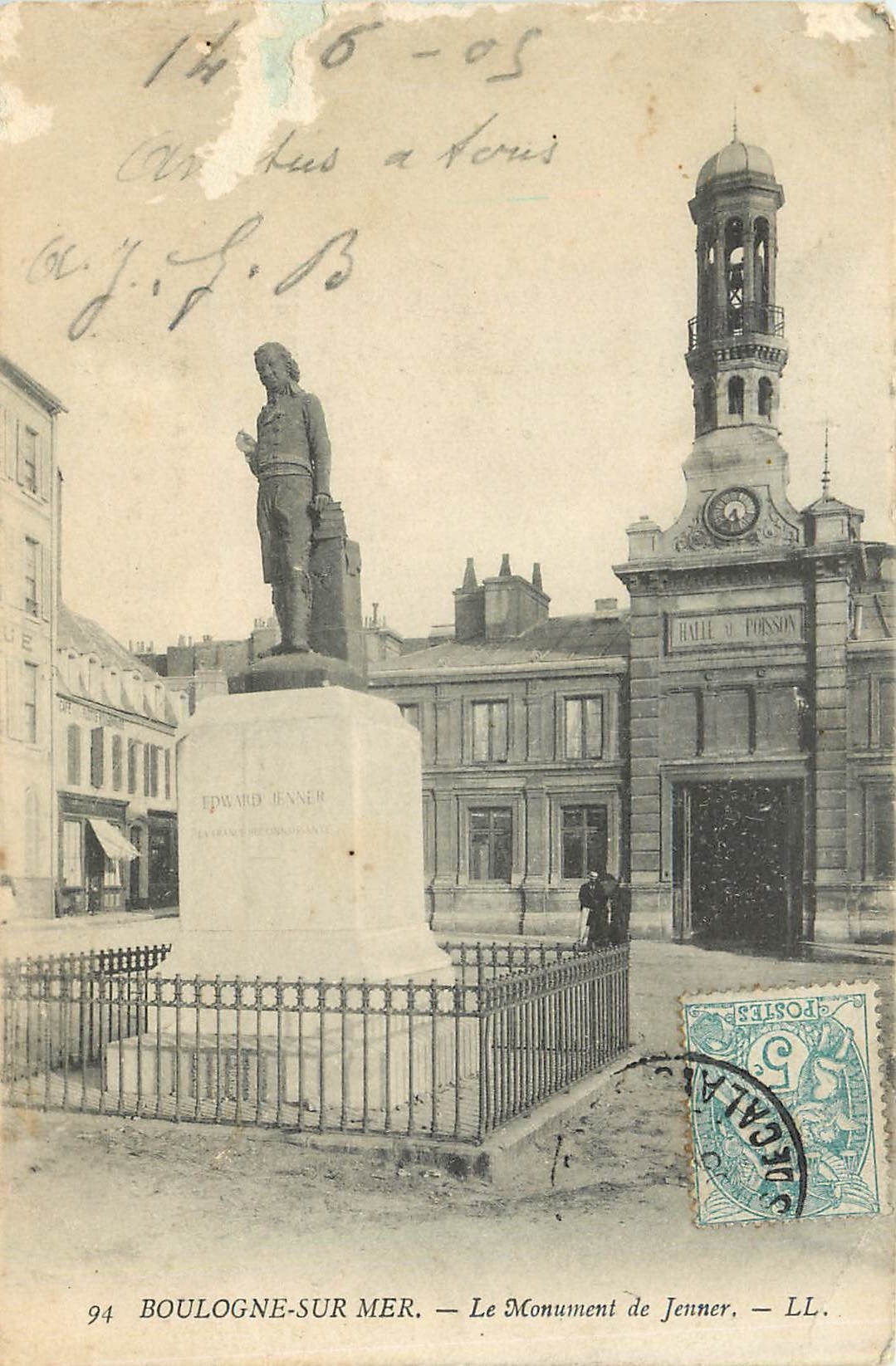 CPA Boulogne-sur-Mer le monument de jenner