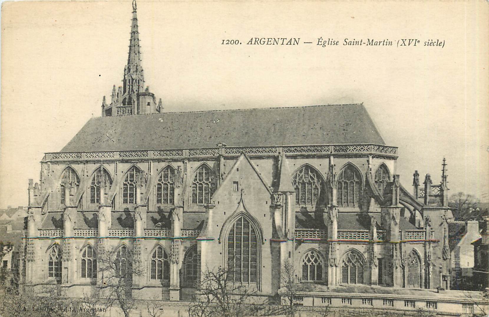 CPA Argentan Eglise Saint-Martin