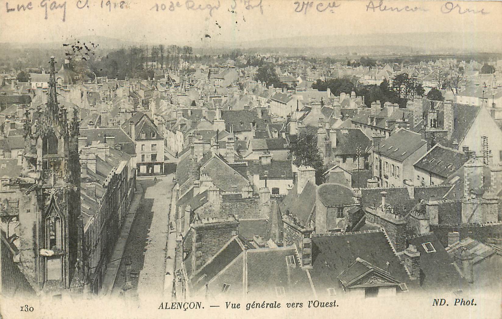 CPA Alençon vue generale vers l'ouest