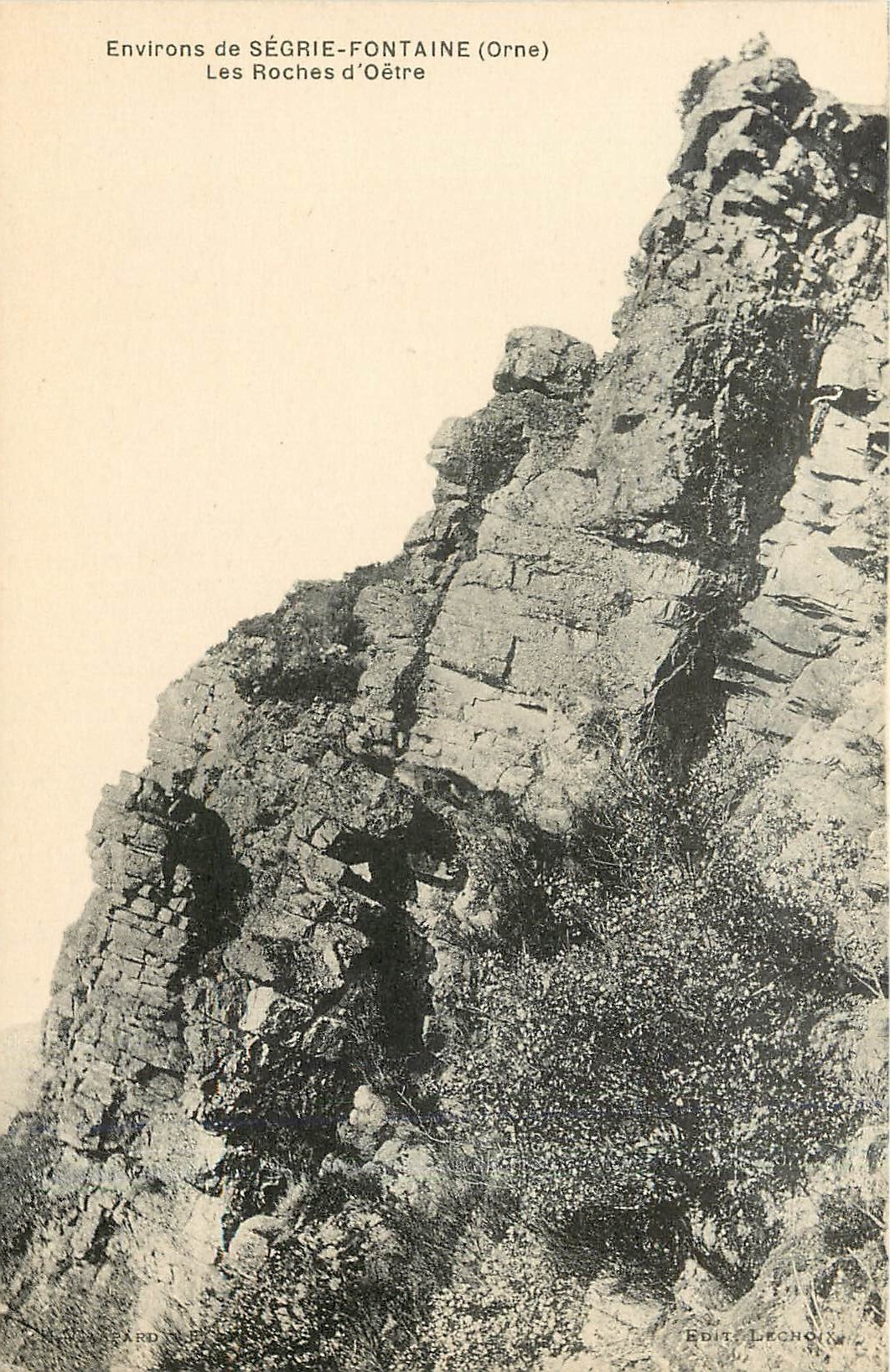 CPA environ de Segrie-Fontaine Orne les roches d'Oetre