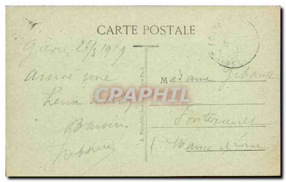 CPA Nos Tourangelles Femmes ( folklore coiffe costume Tours Touraine ) TOP — Verso