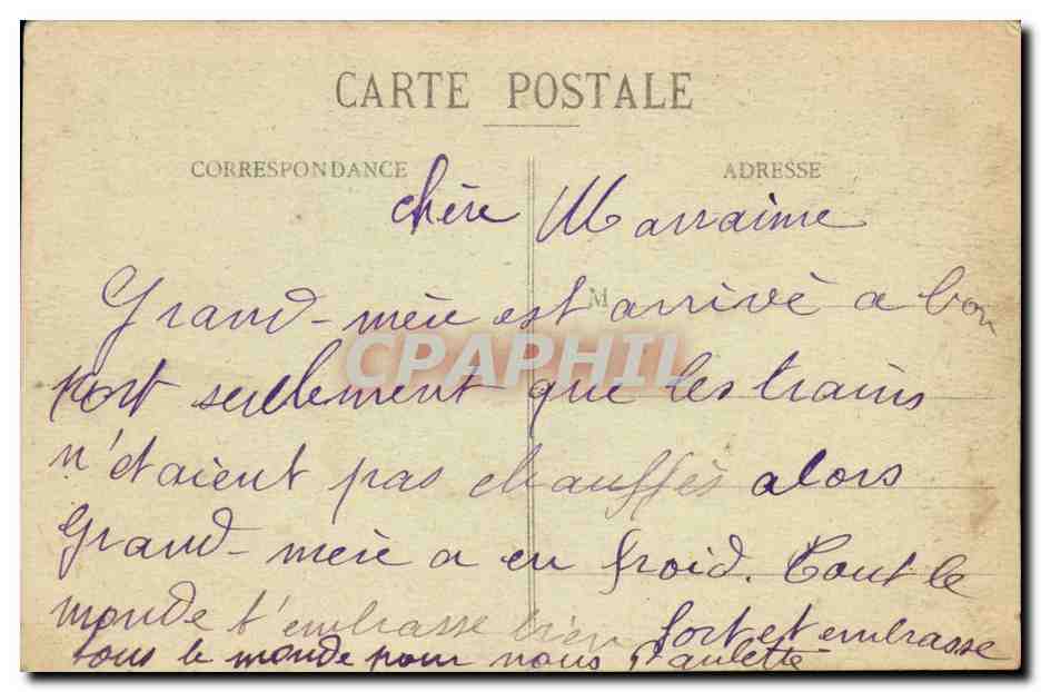 CPA Au bord de la mer La crise de maris ( folklore coiffe costume )  — Verso