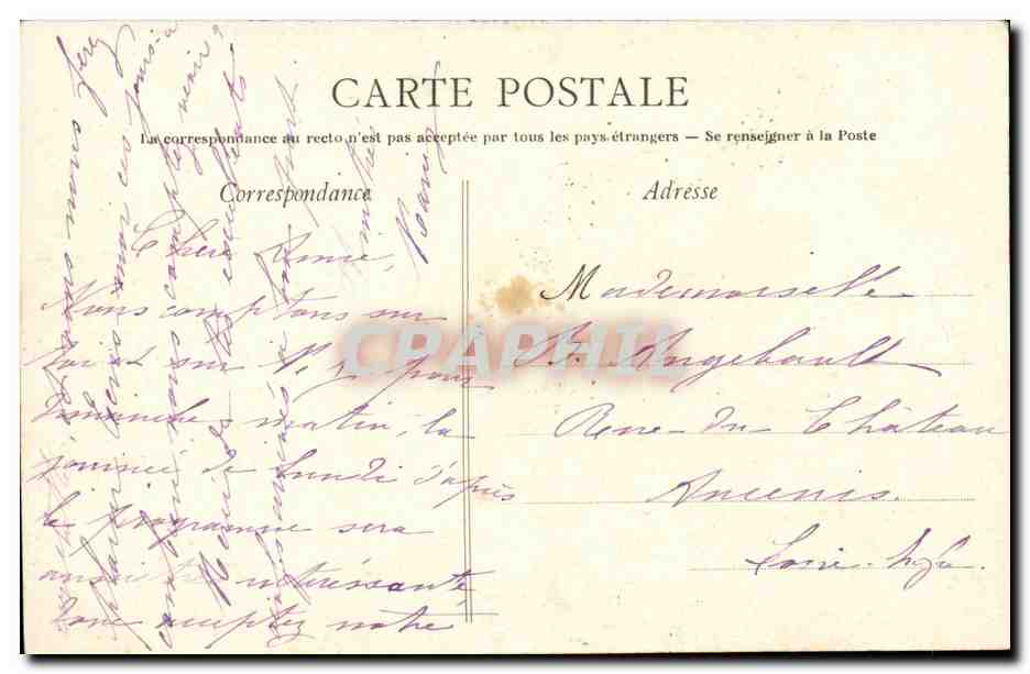 CPA L'amour en Bretagne Pont Aven Concarneau Rosporden ( folklore coiffe costume )  — Verso