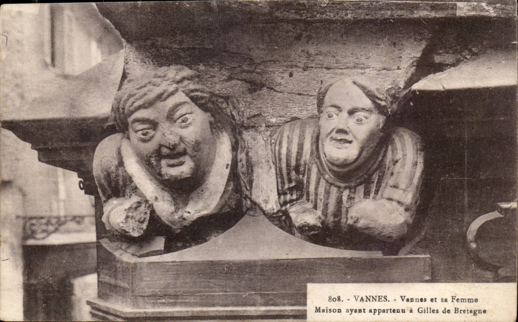Vannes et sa Femme — Maison ayant appartenu à Gilles de Bretagne — série 808, éditeur Laurent-Nel