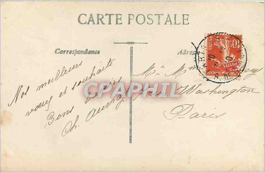 CPA Bonne Annee  — Rückseite