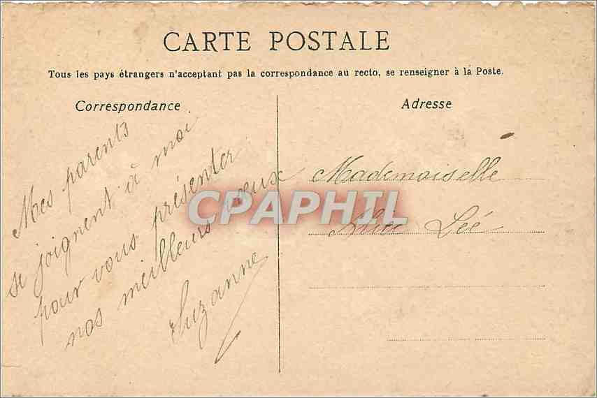 CPA Bonne et Heureuse Annee  — Rückseite