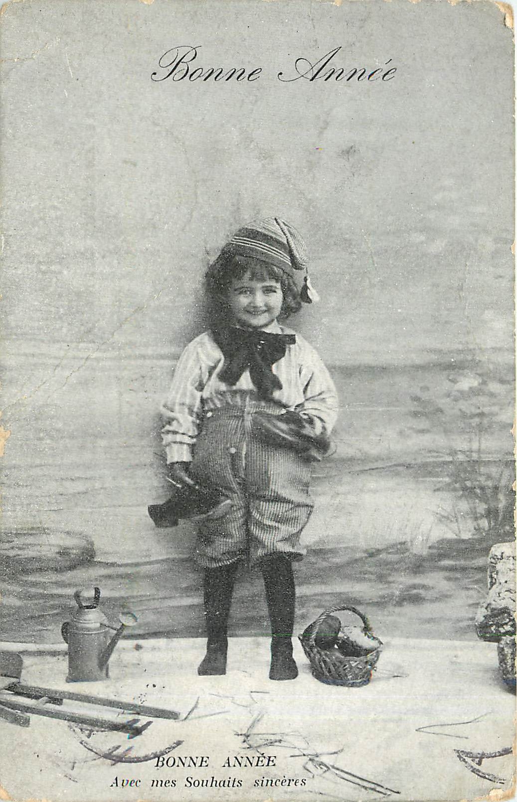 CPA Bonne Annee Enfant