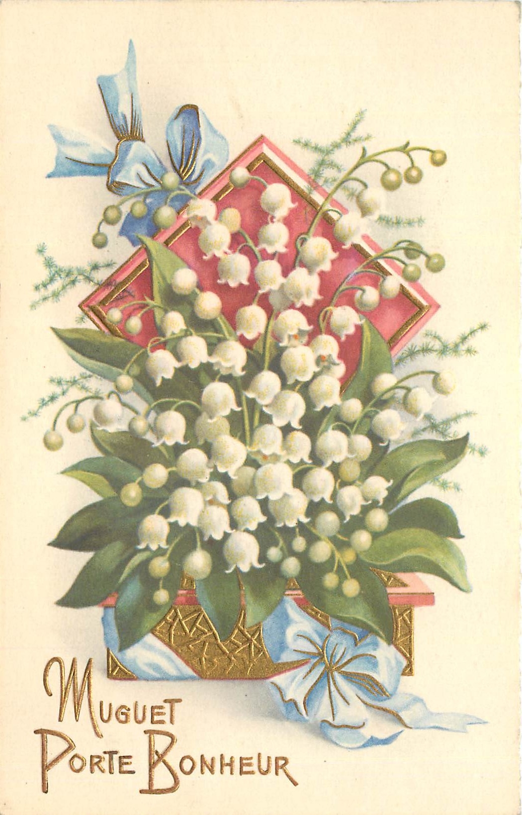 CPA Muguet Porte Bonheur 
