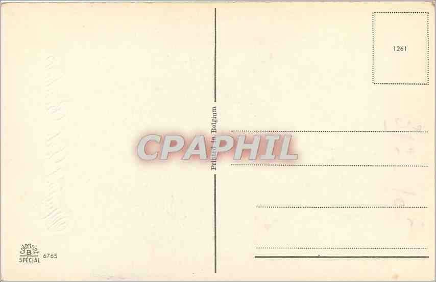 CPA Muguet Porte Bonheur  — Back