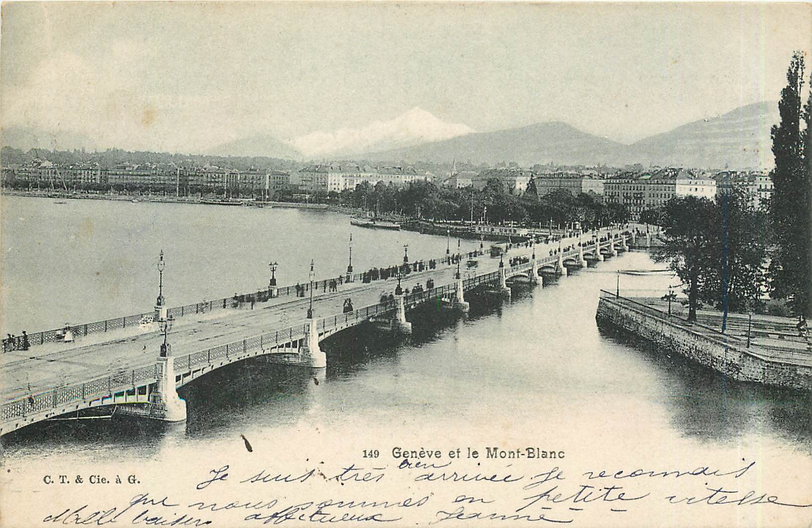 CPA Geneve et le Mont Blanc 